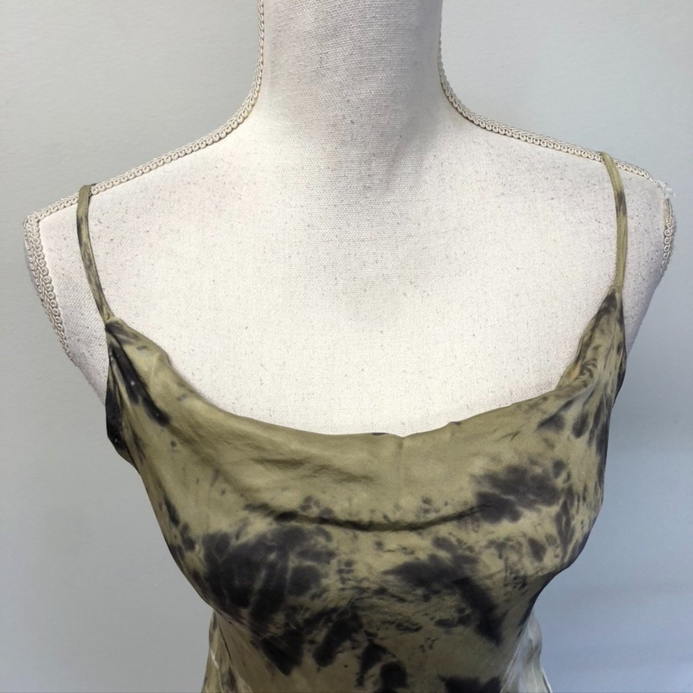 YFB Slip Dress Womens Small Tie Dye Scoop Neck Spaghetti Strap Tie Dye Hippie - Picture 3 of 9